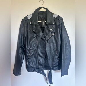 NWT Faux leather jacket